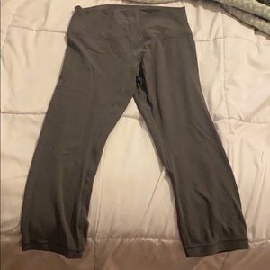Gray lulu align crop leggings